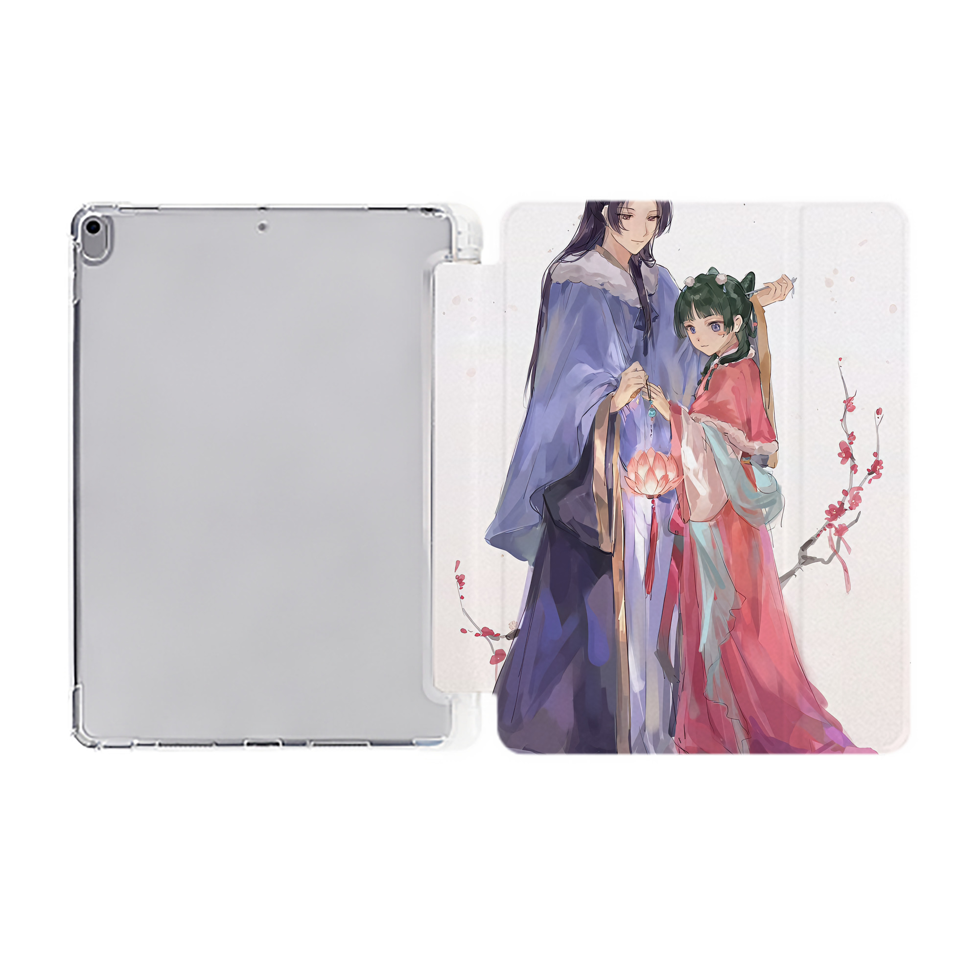 （画像用） 薬屋のひとりごと The Apothecary Diaries IPad ケース ペン収納付き 三つ折りスタンド PUレザー×シリコン 対応機種9.5/10.5/10.9インチ